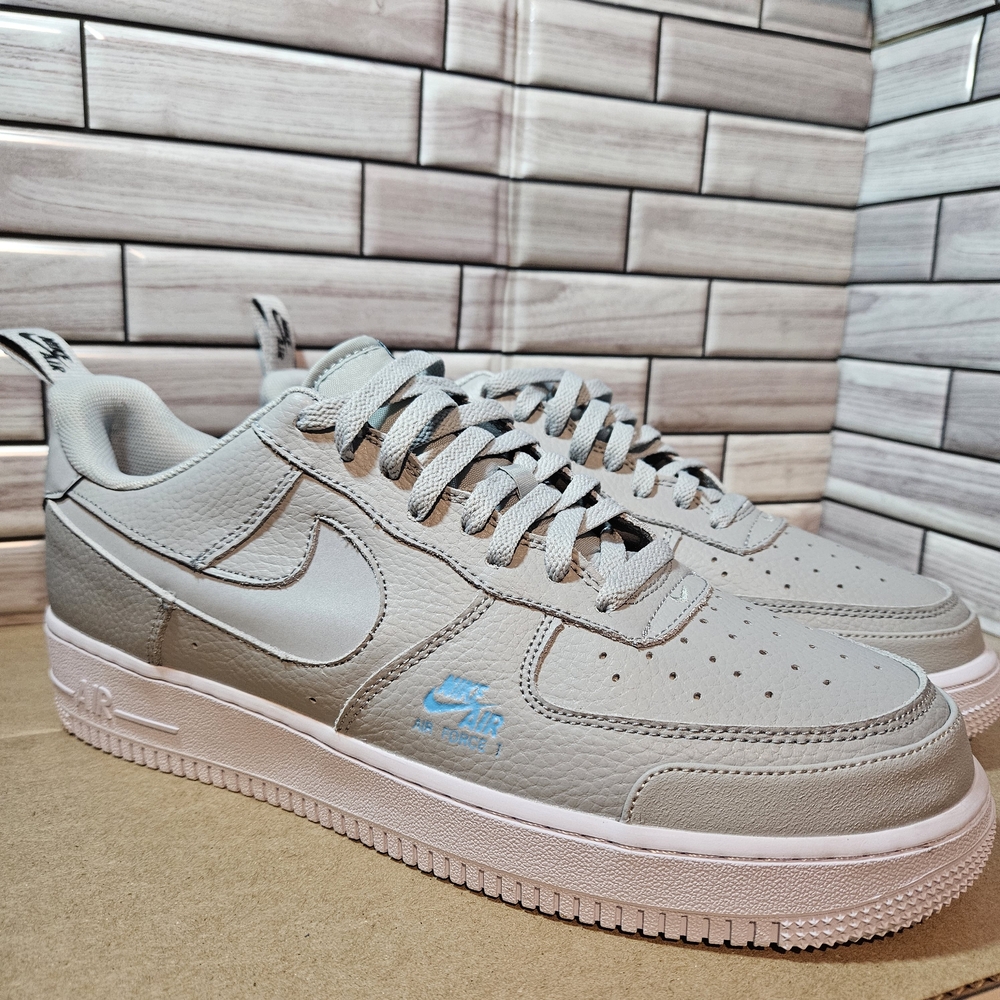 Nike Air Force 1 ’07 LV8 Utility Blue Particle Grey CV3039 Men’s Sneakers 10.5